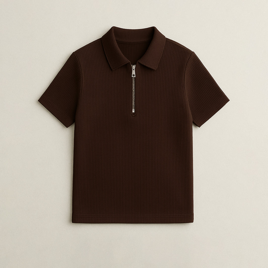 Men Polo Zipper