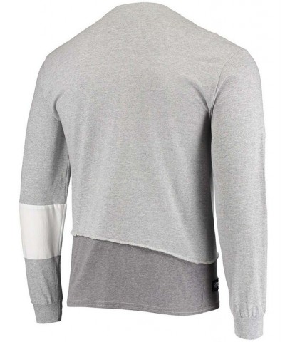 Men's Heathered Gray Chicago Bears Angle Long Sleeve T-shirt $33.79 T-Shirts