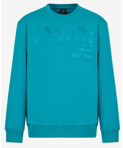 Men's Modern Metallic Logo-Print Sweatshirt Multi $61.50 Sweatshirt