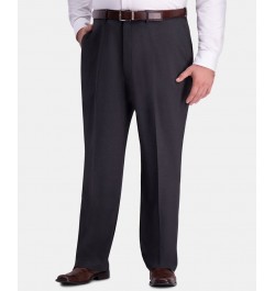 J.M. Big & Tall Classic-Fit Stretch Flat-Front Dress Pants Charcoal Heather $23.10 Pants