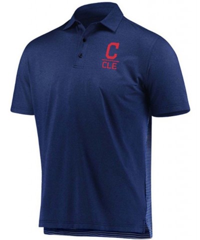 Men's Navy Cleveland Indians Novelty Performance Polo $32.25 Polo Shirts