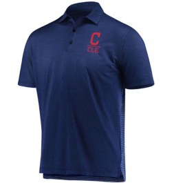 Men's Navy Cleveland Indians Novelty Performance Polo $32.25 Polo Shirts