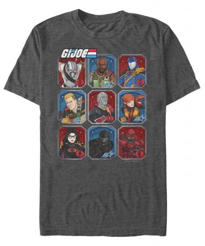 Men's G.I.Joe Character Box Up Short Sleeve T-Shirt Gray $14.35 T-Shirts