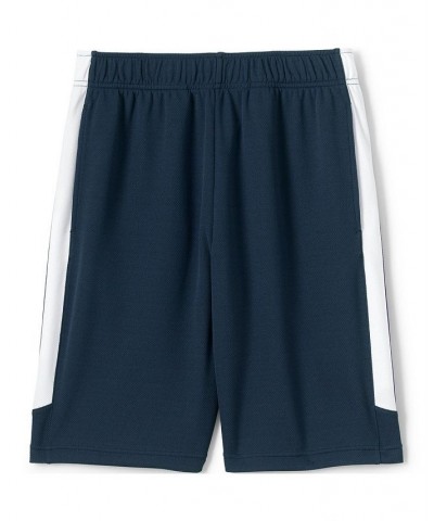 School Uniform Men's Mesh Athletic Gym Shorts Blue $21.25 Shorts