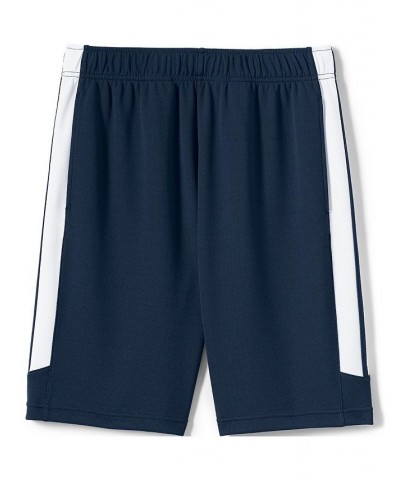 School Uniform Men's Mesh Athletic Gym Shorts Blue $21.25 Shorts