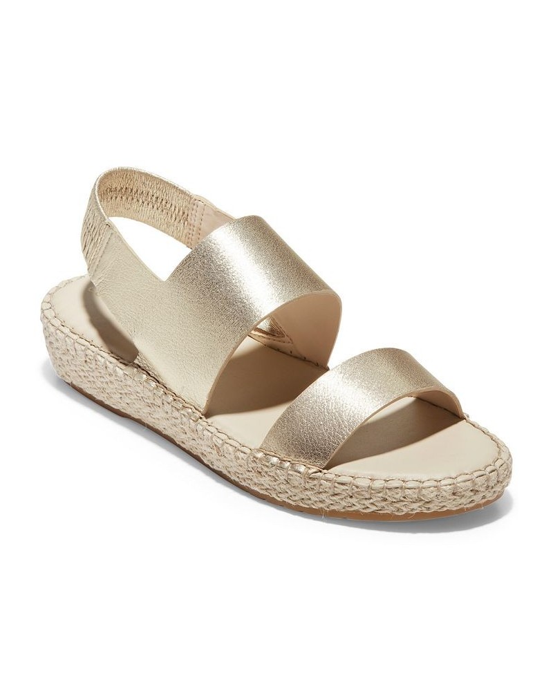 Cloudfeel Espadrille Sandals Gold $57.50 Shoes