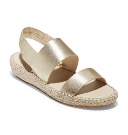 Cloudfeel Espadrille Sandals Gold $57.50 Shoes