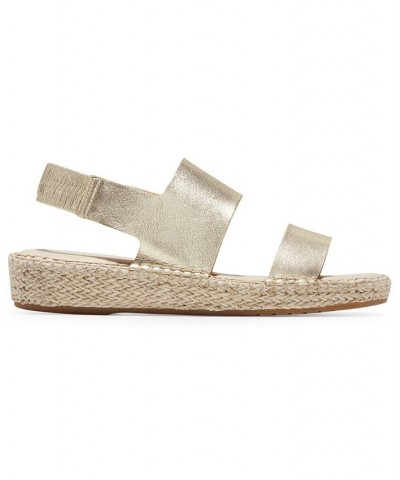 Cloudfeel Espadrille Sandals Gold $57.50 Shoes