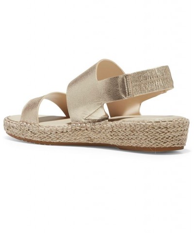 Cloudfeel Espadrille Sandals Gold $57.50 Shoes