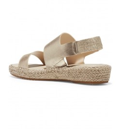 Cloudfeel Espadrille Sandals Gold $57.50 Shoes