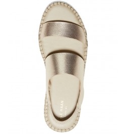 Cloudfeel Espadrille Sandals Gold $57.50 Shoes