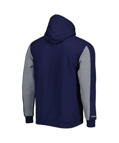 Men's Navy, Gray New York Yankees Colorblocked Fleece Pullover Hoodie $41.80 Sweatshirt