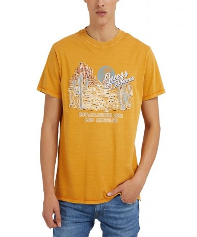 Men's Desert Vibes Acid-Washed Logo Graphic T-Shirt White $27.14 T-Shirts