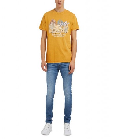 Men's Desert Vibes Acid-Washed Logo Graphic T-Shirt White $27.14 T-Shirts