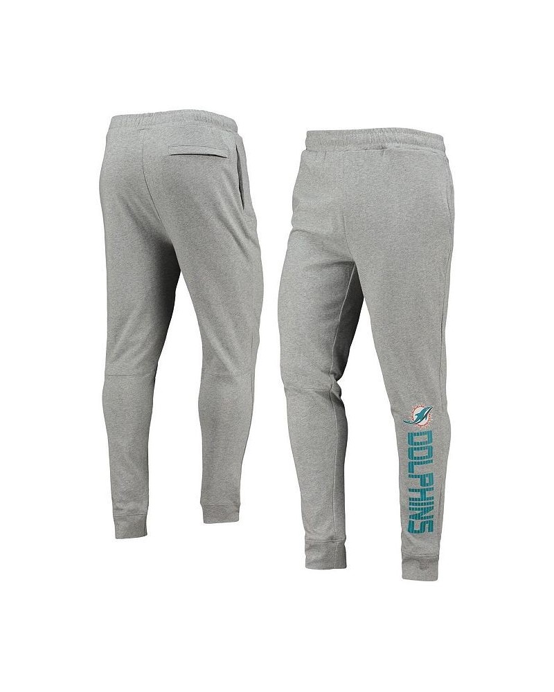 Men's Heathered Gray Miami Dolphins Jogger Pants $36.00 Pants