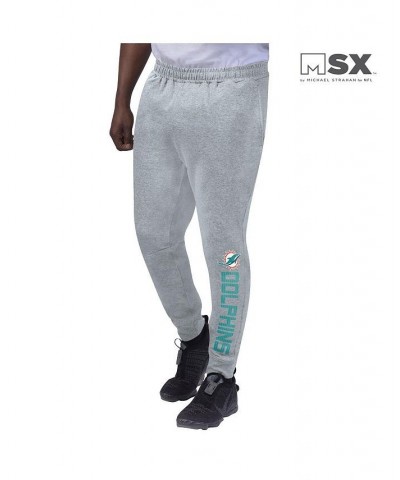 Men's Heathered Gray Miami Dolphins Jogger Pants $36.00 Pants