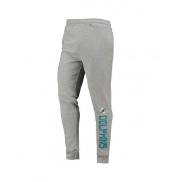 Men's Heathered Gray Miami Dolphins Jogger Pants $36.00 Pants