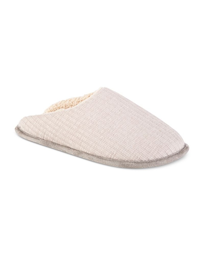 Sherpa-Lined Knit Slippers Gray $12.10 Shoes