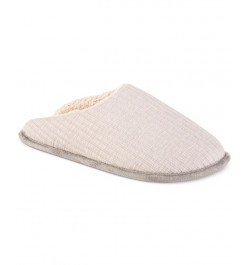 Sherpa-Lined Knit Slippers Gray $12.10 Shoes