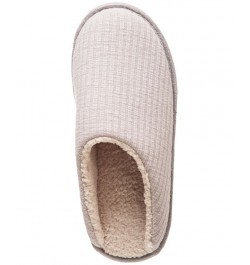 Sherpa-Lined Knit Slippers Gray $12.10 Shoes