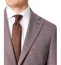 Men's Slim-Fit Berry Solid Wool Suit Purple $195.75 Suits