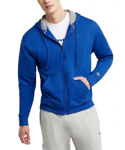 Men's Powerblend Fleece Zip Hoodie Surf $23.06 Sweatshirt