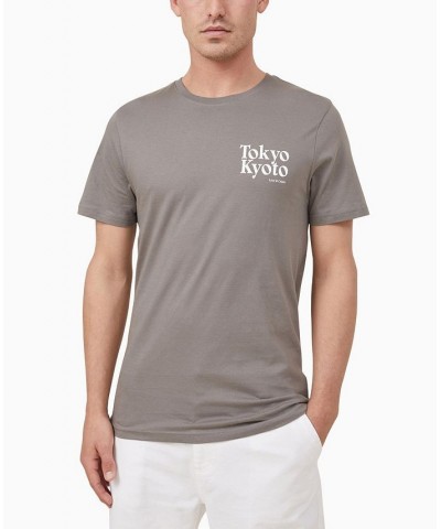 Men's Tbar Text T-shirt Gray $18.89 T-Shirts