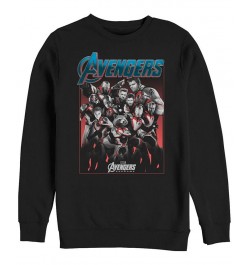 Marvel Men's Avengers Endgame Grayscale Group Poster, Crewneck Fleece Black $22.55 Sweatshirt