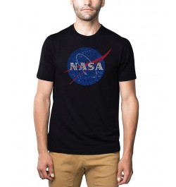 Mens Premium Blend Word Art T-Shirt - Nasa Meatball Logo Black $26.99 T-Shirts