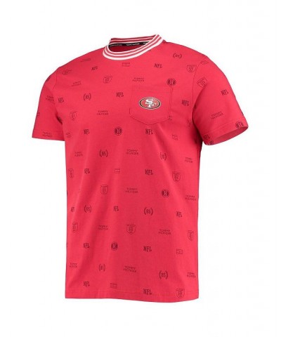 Men's Scarlet San Francisco 49ers Essential Pocket T-shirt $25.36 T-Shirts