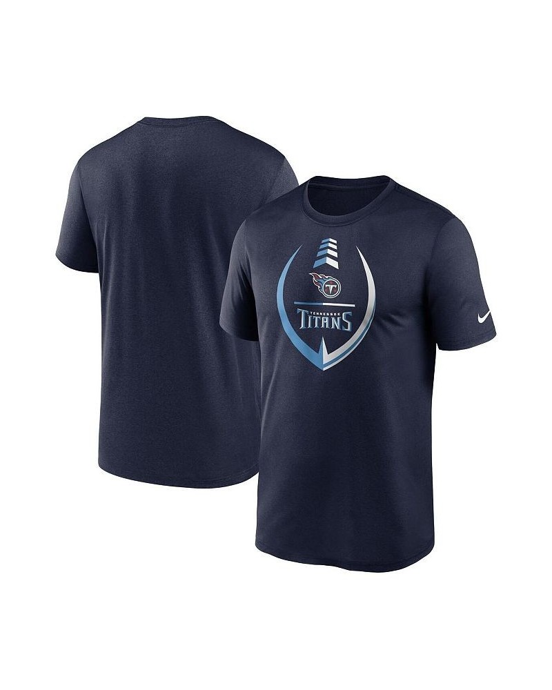 Men's Navy Tennessee Titans Icon Legend Performance T-shirt $17.20 T-Shirts