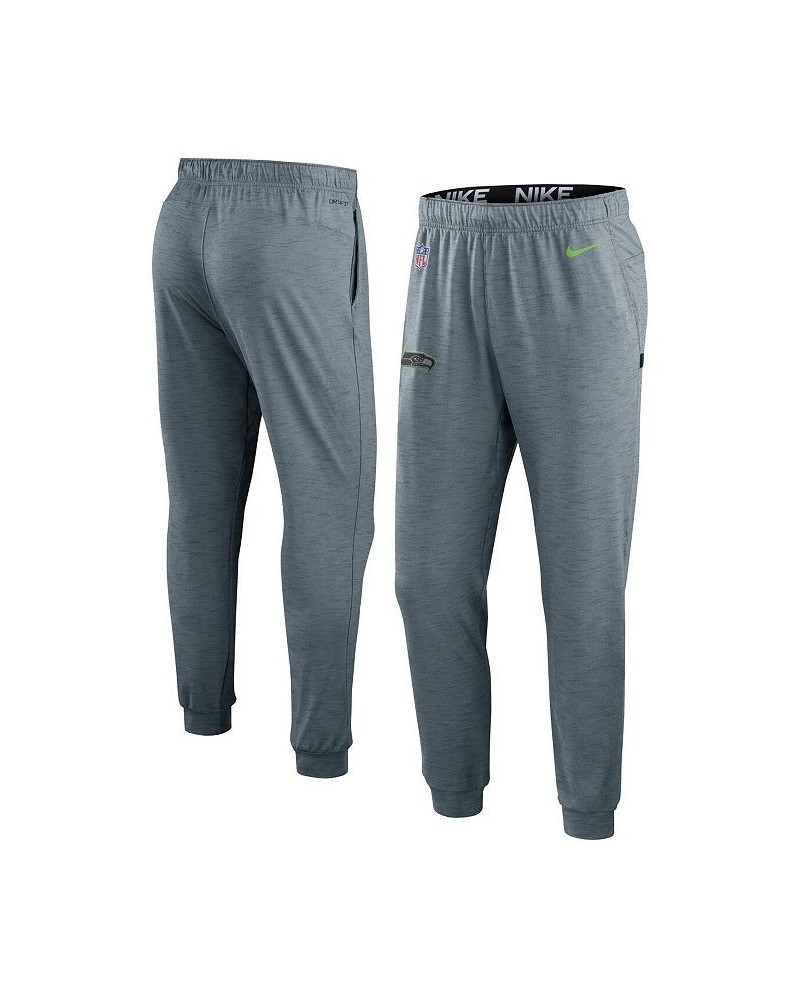 Men's Heather Gray Seattle Seahawks Sideline Pop Player Performance Lounge Pants $43.00 Pajama