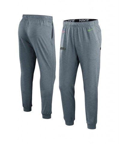 Men's Heather Gray Seattle Seahawks Sideline Pop Player Performance Lounge Pants $43.00 Pajama