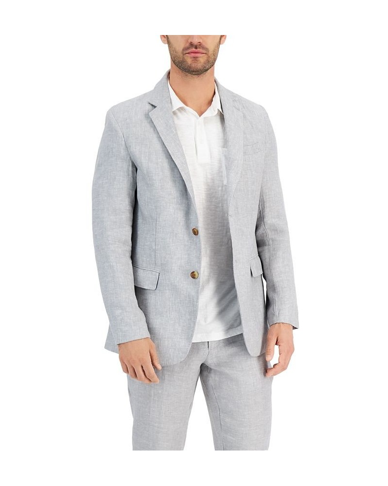 Men's 100% Linen Blazer Gray $31.32 Blazers