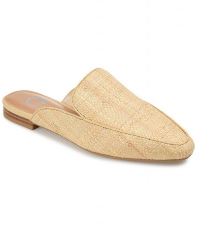 Women's Akza Mules Tan/Beige $36.80 Shoes