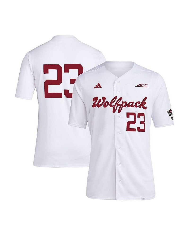 Men's 23 White NC State Wolfpack Team Baseball Jersey $45.00 Jersey