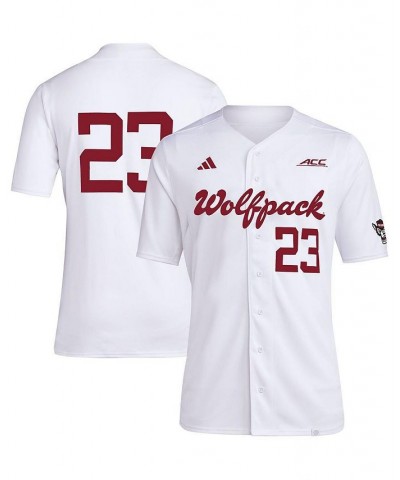 Men's 23 White NC State Wolfpack Team Baseball Jersey $45.00 Jersey