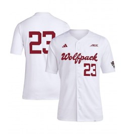 Men's 23 White NC State Wolfpack Team Baseball Jersey $45.00 Jersey