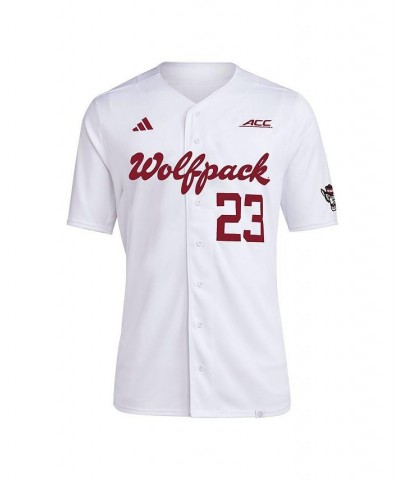 Men's 23 White NC State Wolfpack Team Baseball Jersey $45.00 Jersey