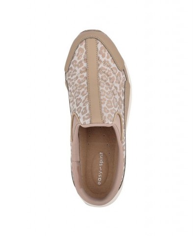 Women's Traveltime Round Toe Casual Slip-on Mules Brown $33.97 Shoes