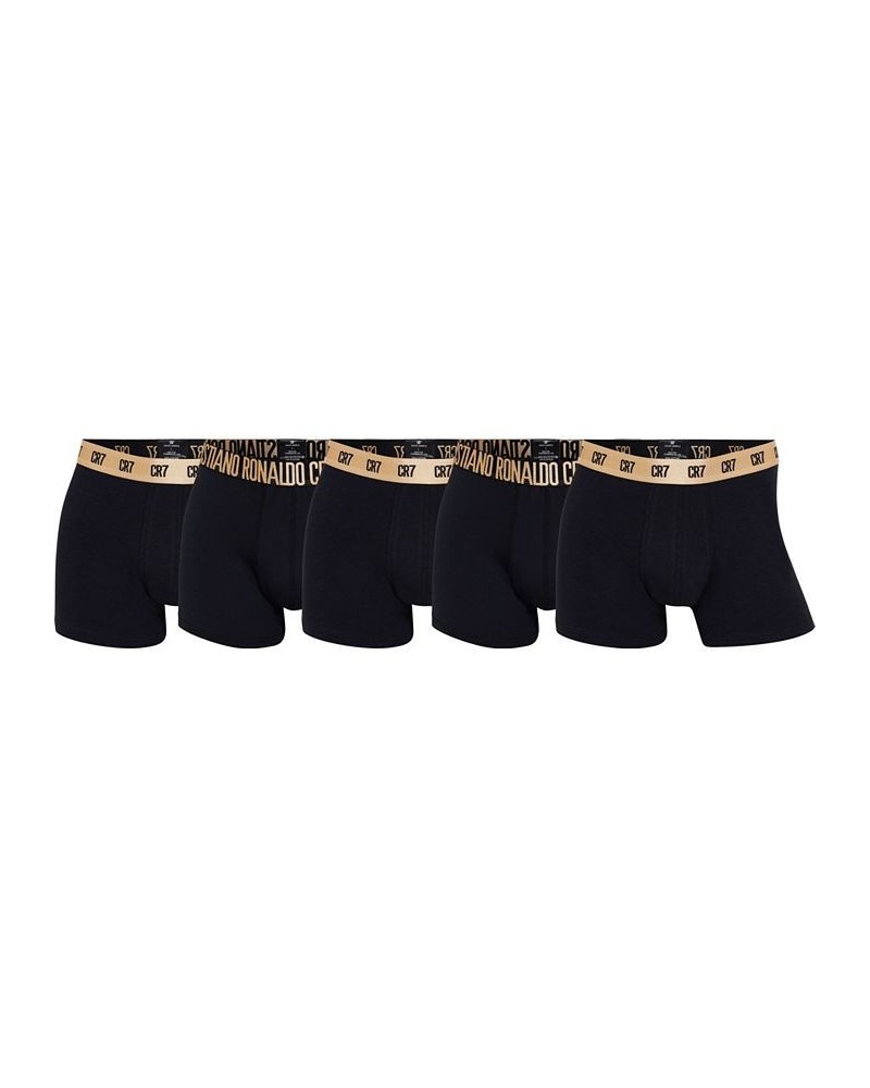 Cristiano Ronaldo Men's Trunk, Pack of 5 with Travel Bag Black $28.81 Underwear