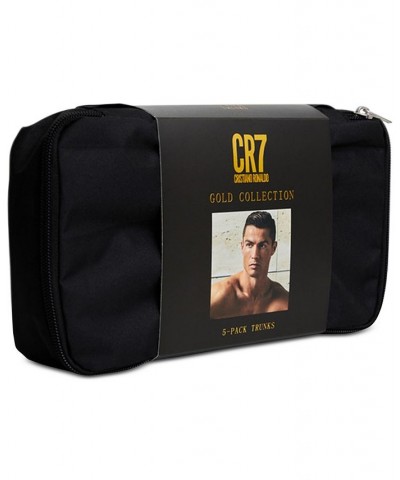 Cristiano Ronaldo Men's Trunk, Pack of 5 with Travel Bag Black $28.81 Underwear