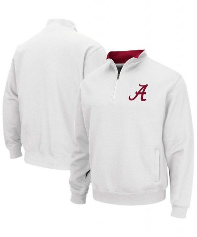 Men's White Alabama Crimson Tide Tortugas Logo Quarter-Zip Pullover Jacket $33.59 Jackets