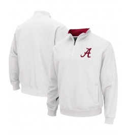 Men's White Alabama Crimson Tide Tortugas Logo Quarter-Zip Pullover Jacket $33.59 Jackets