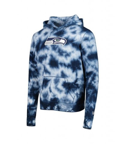 Men's College Navy Seattle Seahawks Team Tie-Dye Pullover Hoodie $39.00 Sweatshirt