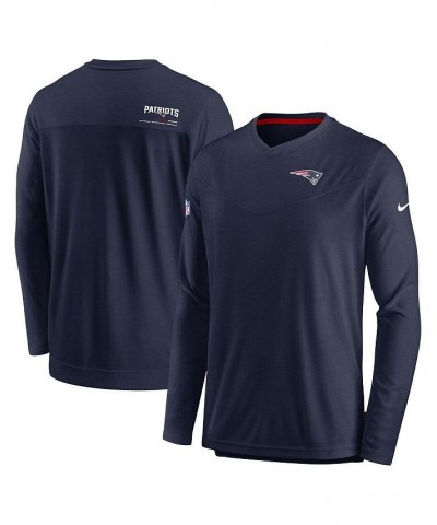 Men's Navy New England Patriots 2022 Sideline Coach Chevron Lock Up Performance Long Sleeve V-Neck T-shirt $32.90 T-Shirts