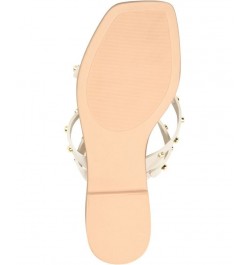 Women's Fanny Studded Sandals White $43.00 Shoes