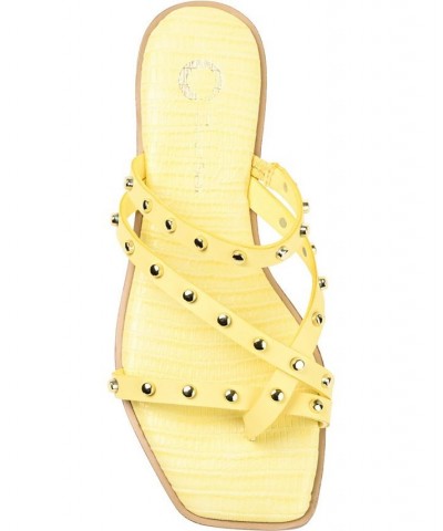 Women's Fanny Studded Sandals White $43.00 Shoes