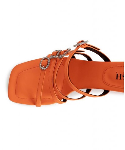 Women's Roz Dress Sandals - Extended Sizes 10-14 Orange $77.55 Shoes