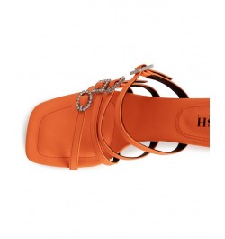 Women's Roz Dress Sandals - Extended Sizes 10-14 Orange $77.55 Shoes